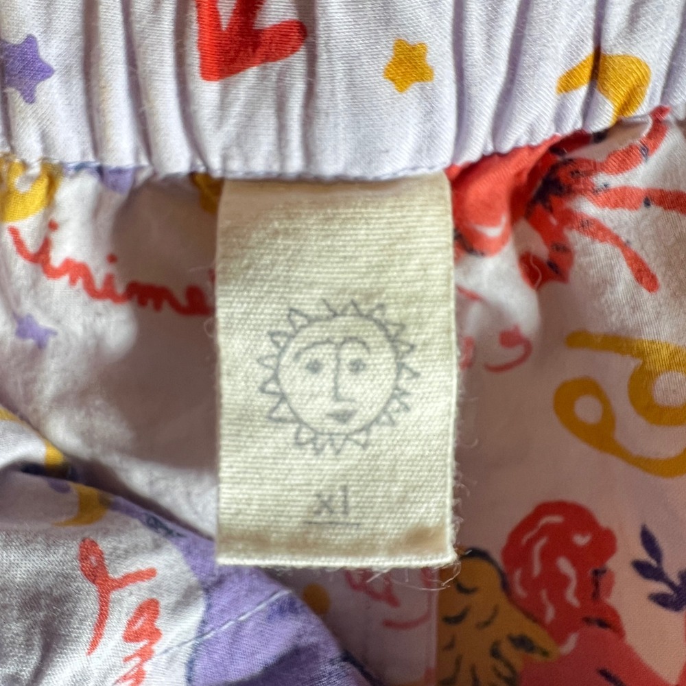 Printfresh Cotton Pajama Pants in What's Your Sign Lavender Zodiac, Women's XL - Picture 5 of 15